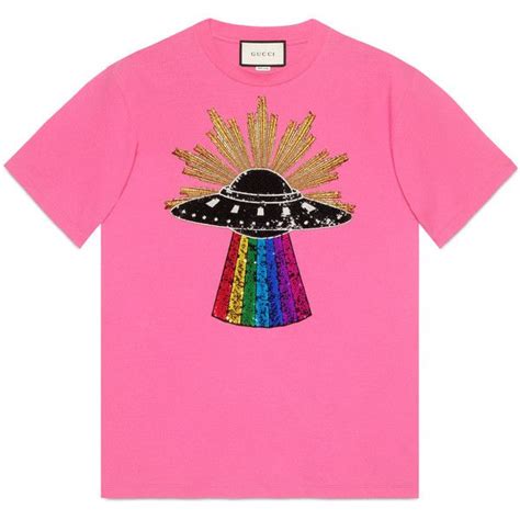 free gucci pink shirt|gucci pink ufo t shirt.